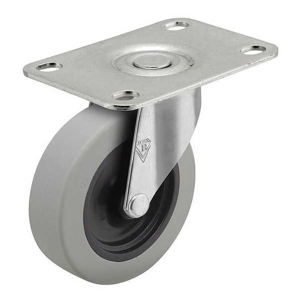 4" X 15/16" Non-Marking Polyurethane Swivel Caster, No Brake, Loads Up To 150 lb
