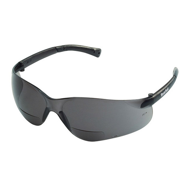 MCR Safety® Bearkat® Magnifiers, Gray Frame & Lens, +2.0 Diopter, 1/Each