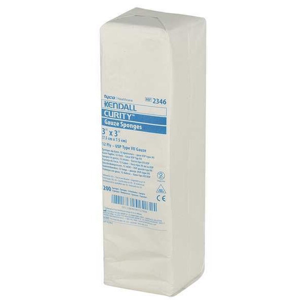 Covidien Sponge, Non-Sterile, White, Gauze, PK200 KCGS019346
