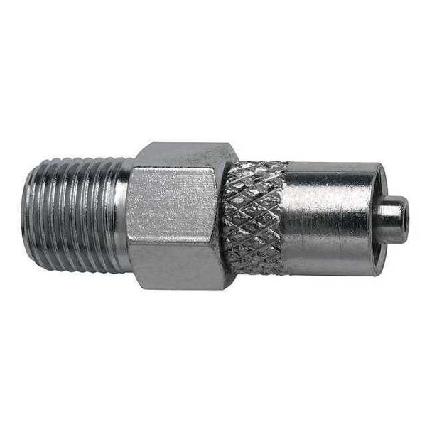 Manufacturer Varies Male Luer to 1/8 NPT Male, NPT, Plated Brass, Silver G513