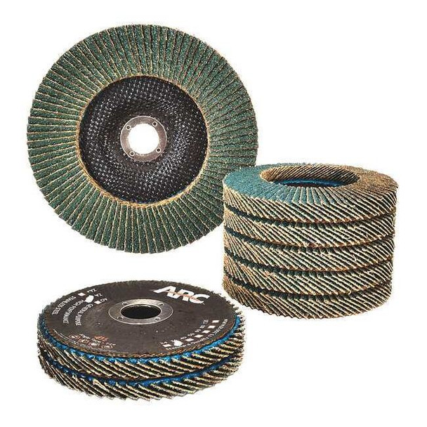 4-1/2" x 7/8" T27 - Flat Face SZA Fiberglass Flap Disc, 36 Grit