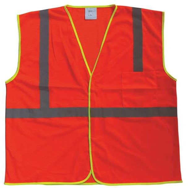 Condor U-Block Vest, Class1 Orange/Red, 2XL/3XL 53YK37