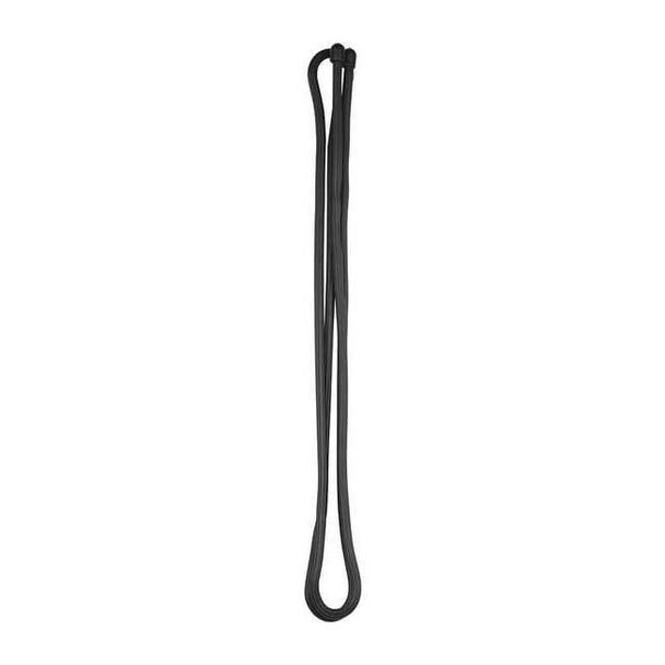 Gear Tie, 64 in L, Variable Max Bundle Dia., Black, Rubber, Wire