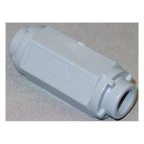 1/8" FNPT Gray PVC Ball Cone Spring Check Valve