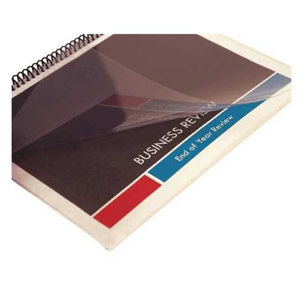 Sircle Binding Covers, Plastic, Clear, PK100 CCS-10-SQ