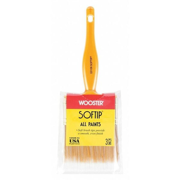 3" Trim/Wall Soft, Synthetic Bristle, Paint Brush, Plastic Handle