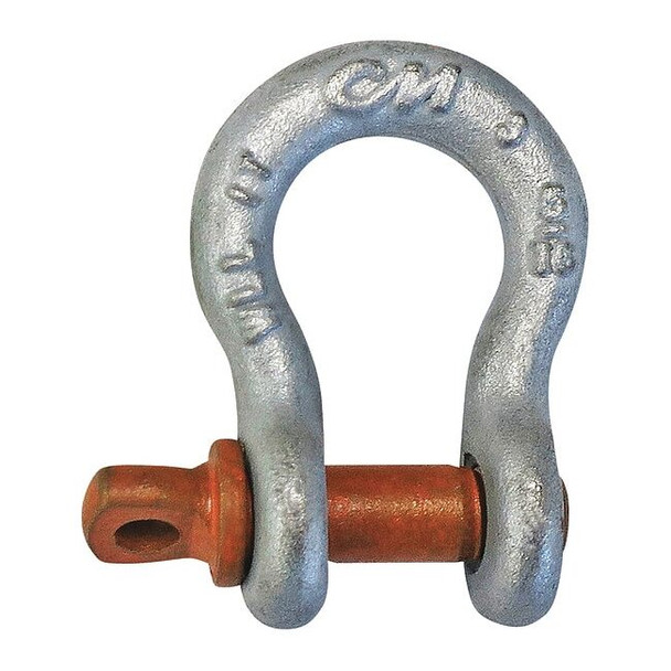 Cm Anchor Shackle,5/16" Body Sz,Galvanized M647G