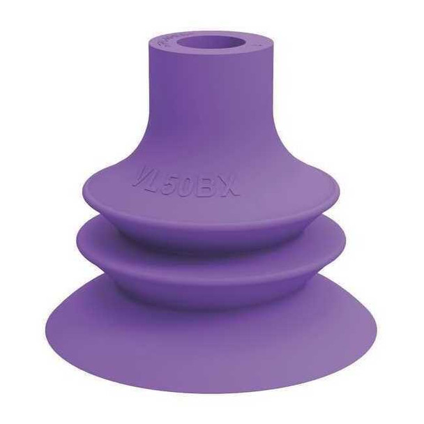 Piab Suction Cup,Purple,50mm Dia.,44mm H,PK5 VL50BX