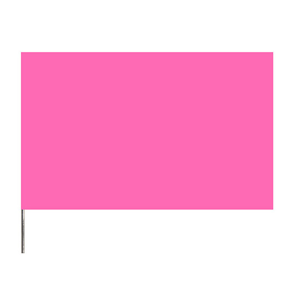 Presco PresGlo Marking Flags, 21", Pink Glo, 100/Case