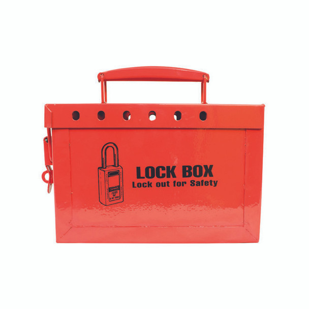 TruForce™ Lock Box, 13 Lock, Red, 1/Each