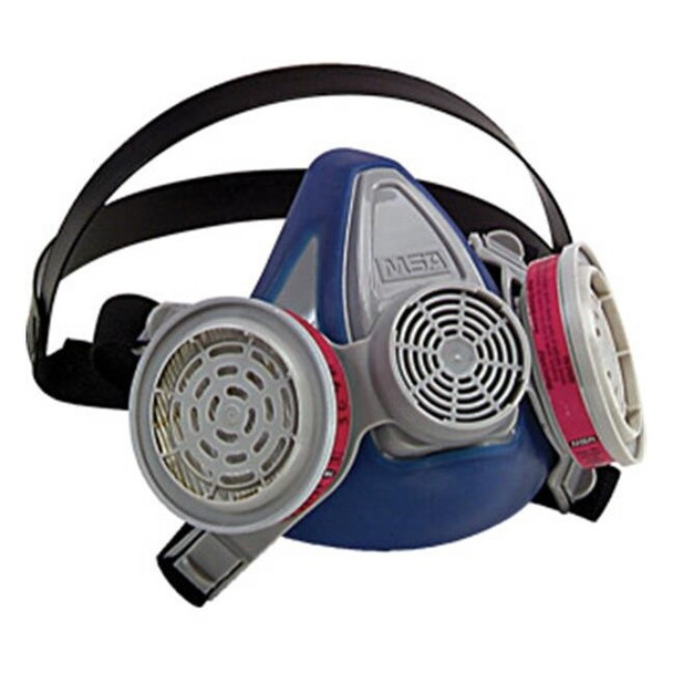 MSA Advantage® 200 LS Half-Mask Respirator, 2-Piece Neckstrap, Medium, 1/Each