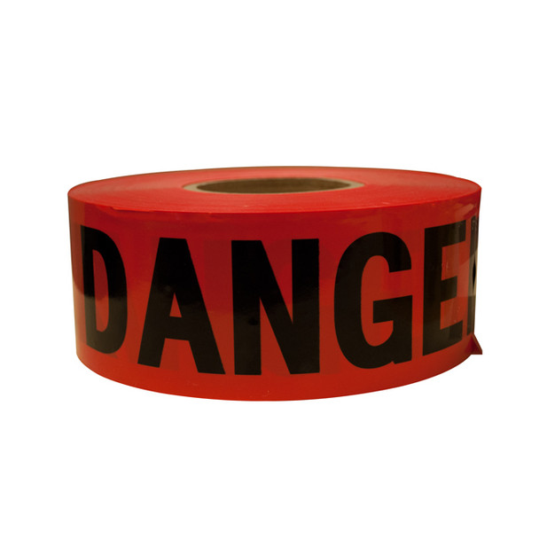 TruForce™ Barricade Tape, "Danger", Red/Black, 1/Each