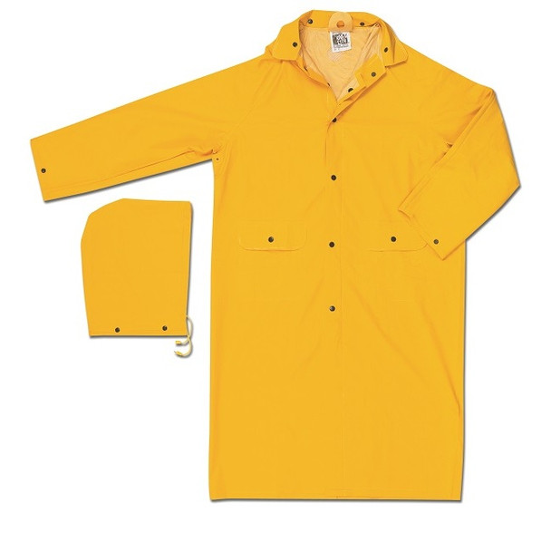 MCR Safety® Classic 2-Piece Raincoat, 2X-Large, Yellow, 1/Each
