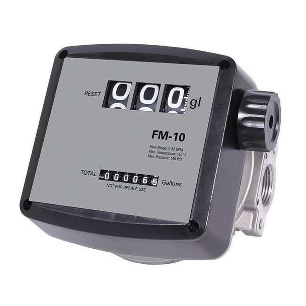 Dayton Flowmeter,Mechanical,32 GPM,3/4 In FNPT 12F736