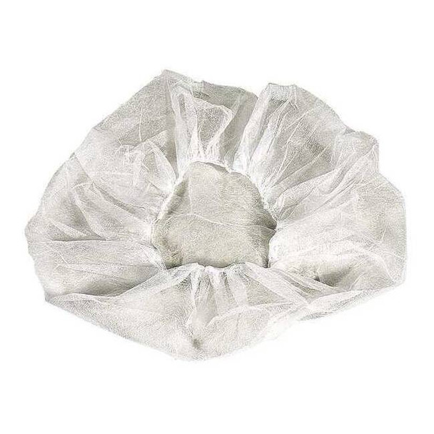 Cellucap Bouffant Cap, Polypropylene, 21 in Dia., White, M, 100 PK BI4BM