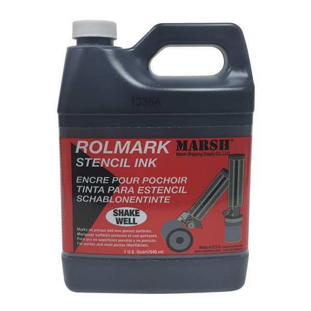 Marsh Stencil Ink, Black, 1 quart,  Jug 20903