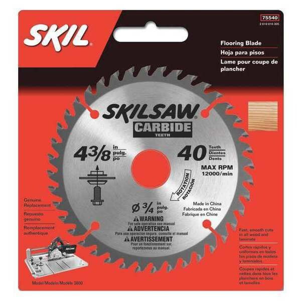 Skil 4-3/8",40-Teeth Skil Flooring Saw Blade 75540