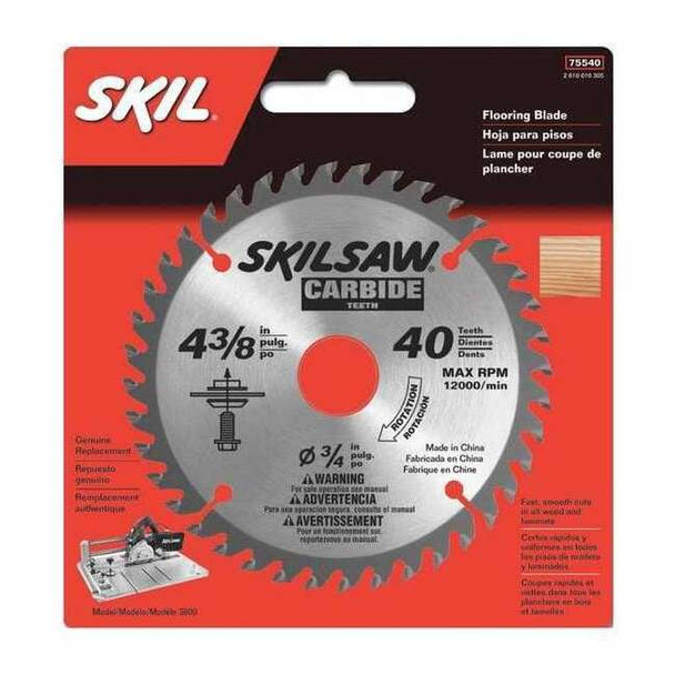 Skil 4-3/8",40-Teeth Skil Flooring Saw Blade 75540