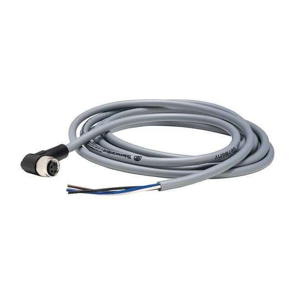 Telemecanique Sensors Cordset,6.56 ft.,Gray,250VAC/300VDC XZCPV1041L2