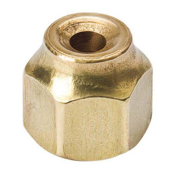 Mueller Industries Flare Nut,Brass,700 psi,11/16 in L A 05052