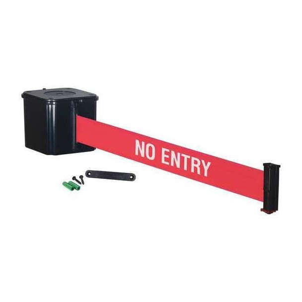 Retracta-Belt Retractable Belt Barrier,30 ft.,Red,4inH WM412SB30-NE-RE