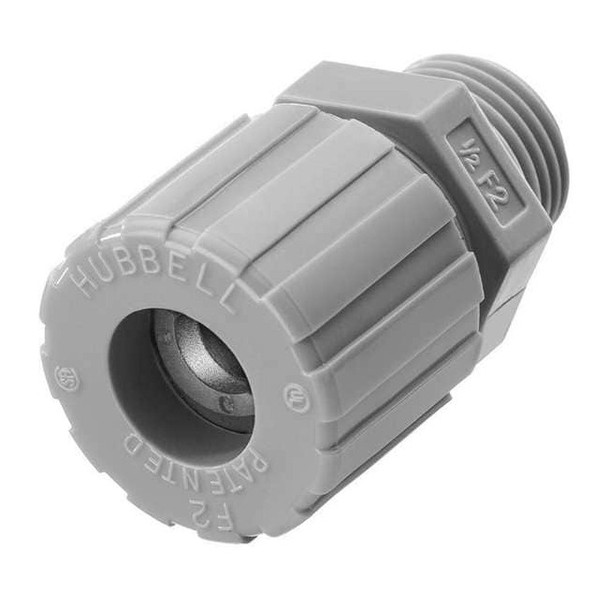 Liquid Tight Connector, 1in, Straight, Gray