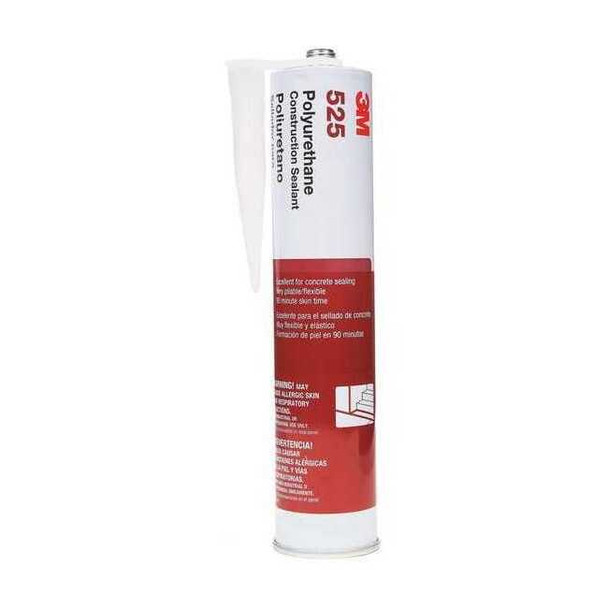 3m Polyurethane Sealant, 10 oz, Cartridge, Gray, Polyurethane Base, 525 525