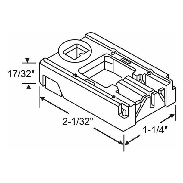 Manufacturer Varies Lock Shoe,Window Balance Pivot,2-1-32" L 85-516