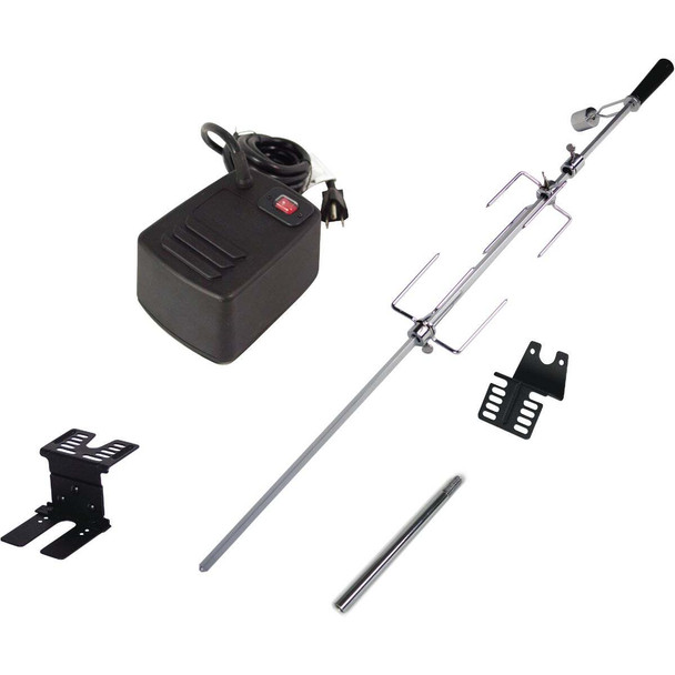 Dyna Glo 34.4 In. Steel Universal Heavy-Duty Gas Grill Rotisserie Kit DG9WB