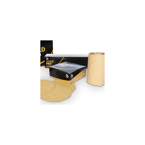 6" GOLD PRO Paperbacked Abrasive PSA Disc, P120 082308
