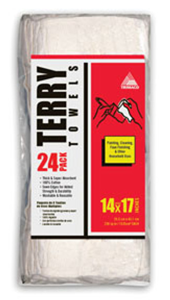 White Terry Towels, 14x17 10720