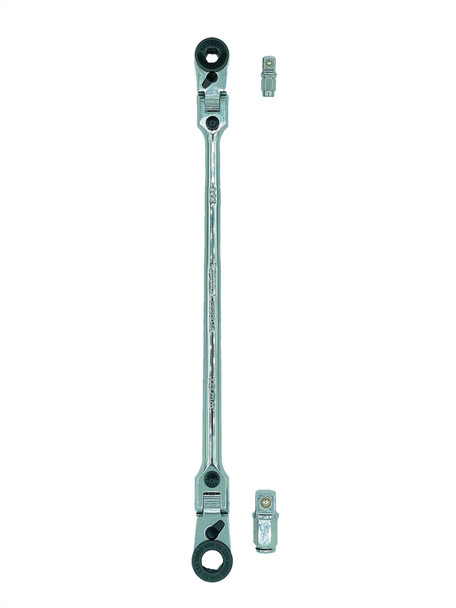 1/4’’ & 10MM HEX Reverse Bit Ratchet W/Removable 1/4’’ & 3/8’’ SQ DR Adapters HBR1046