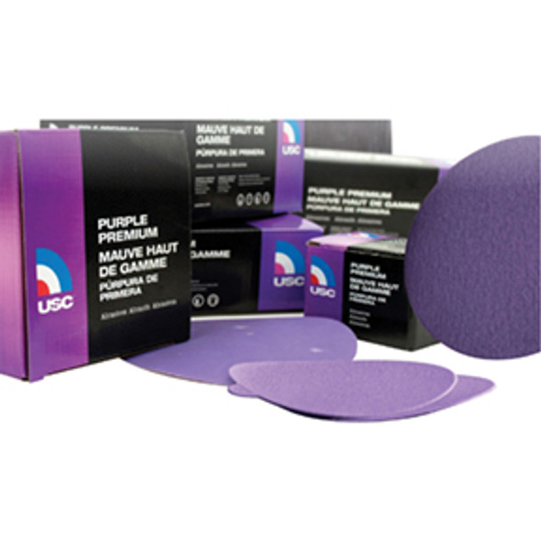 Purple Premium 180 Grit 6" PSA Abrasive Discs, BX/50 991310 Purple Premium 180 Grit 6" PSA Abrasive Discs, BX/50 991310