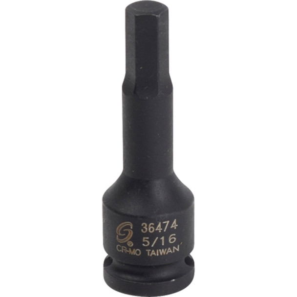 3/8" Dr Hex Drive Impact Socket, 5/16" 36474