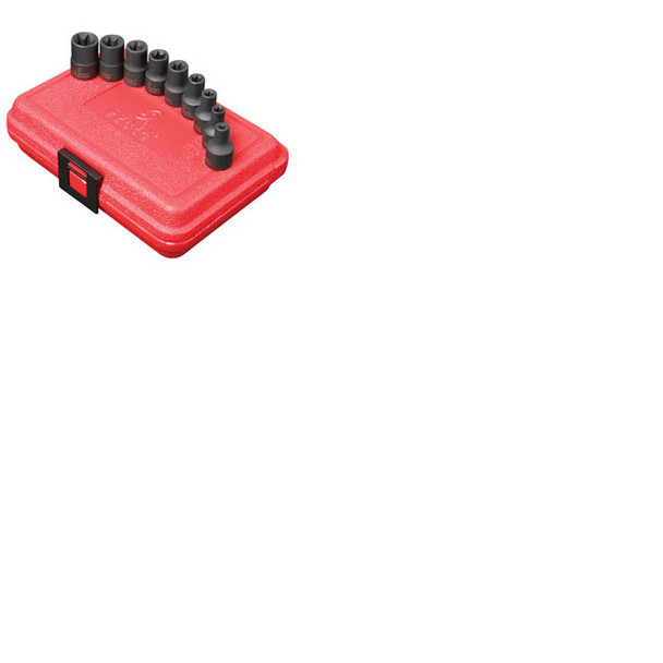 3/8" Dr External Star Impact Socket Set, 9Pc 3670SE