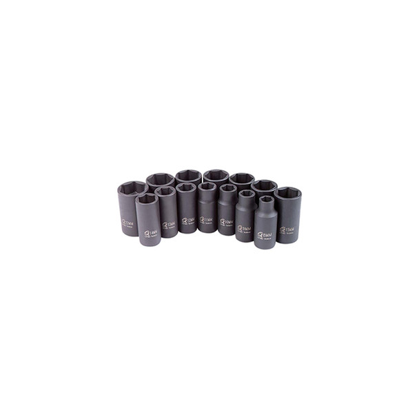 14 Pc. 3/8" Drive Metric Mid-Depth Impact Socket Set 3328