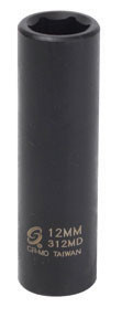 3/8" Dr Deep Impact Socket, 12mm 312MD
