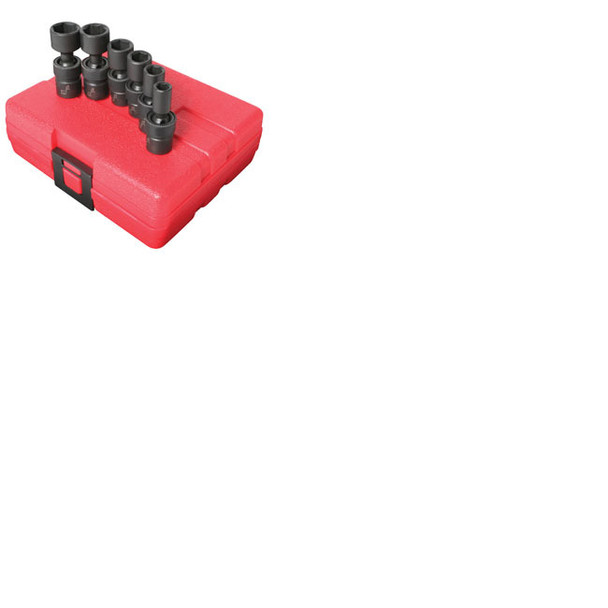 1/4" Drive SAE Universal Impact Socket Set, 6 Pc. 1813