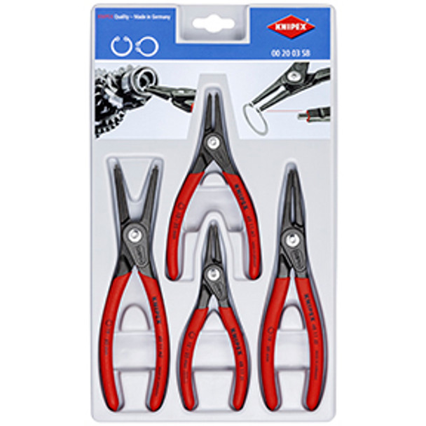 4 Piece Precision  Internal & External  Snap Ring Pliers Set 002003SB