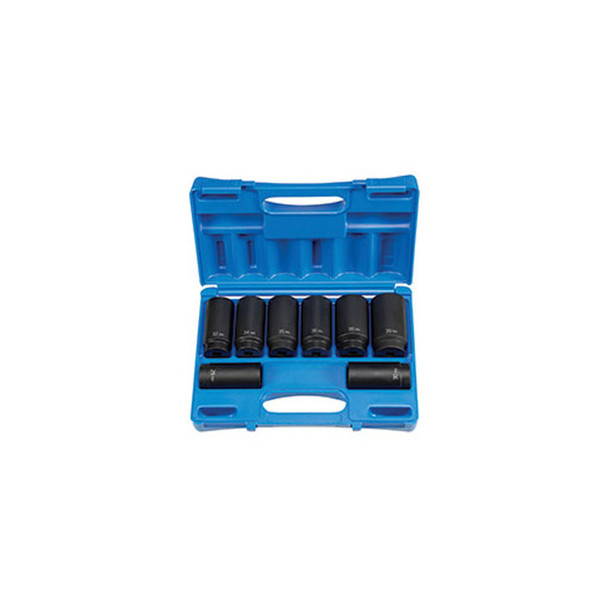 8 Piece 1/2" Drive  12 Point Axle/Spindle Nut Socket Set 1708SN