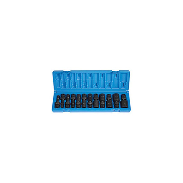 12-Piece 3/8 in. Drive 6-Point SAE Universal Deep Impact Socket Set 1212UD