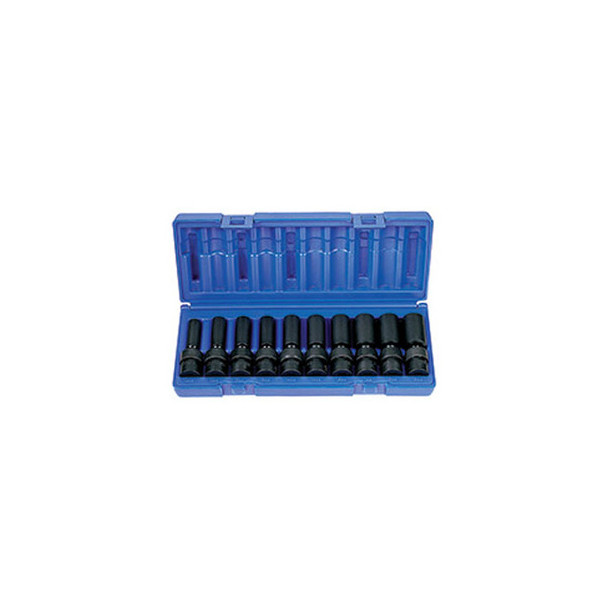 10 Pc. 3/8" Drive 6 Point Metric Deep Universal Socket Set 1210UMD
