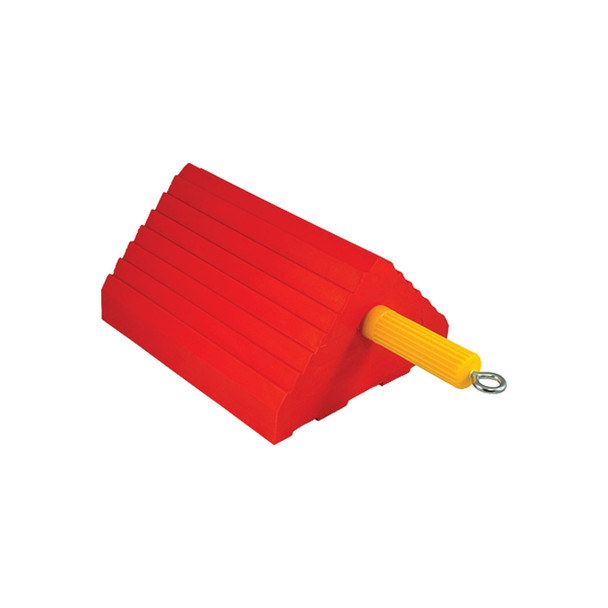 ORANGE WHEEL CHOCK, TIRE SIZE 27-32" 15366