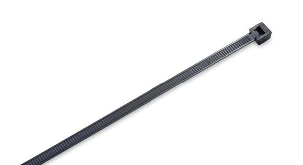 8" Black UV Stabilized Nylon Cable Ties, 100 pc. 20408