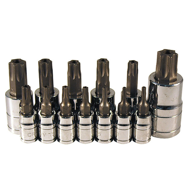 13 Pc. Tamperproof Torx  Bit Socket Set 13775