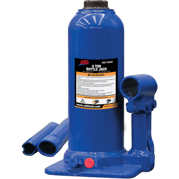 6 Ton Heavy-Duty Hydraulic Side Pump Bottle Jack 7382W
