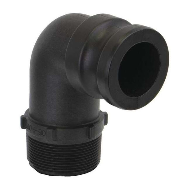 Banjo 2" 90 Degree Male Adapter x MNPT Cam Lever Coupling 200F90