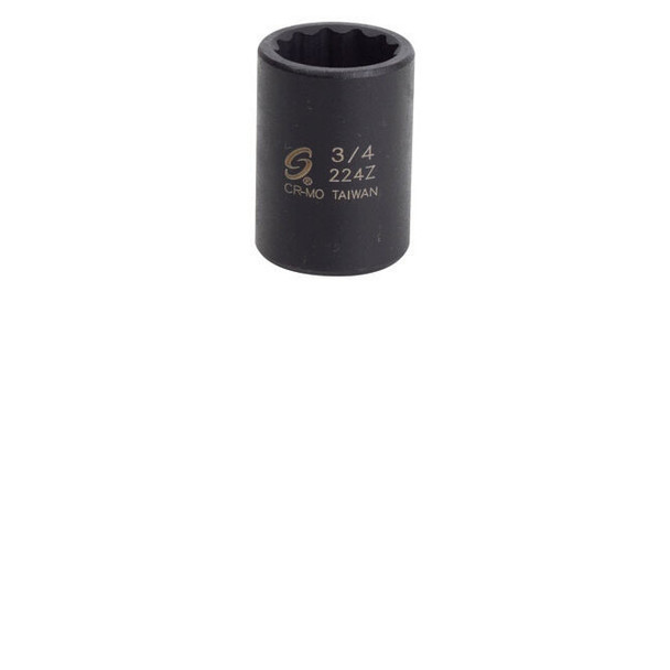 1/2" Drive, 12 Pt. Impact Socket, 3/4" 224Z