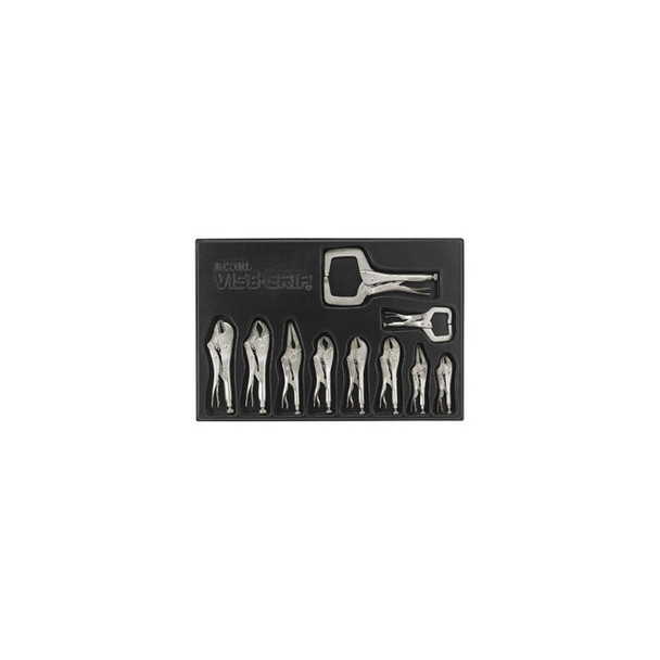 10Pc The Original Locking Pliers Tray Set 1078TRAY