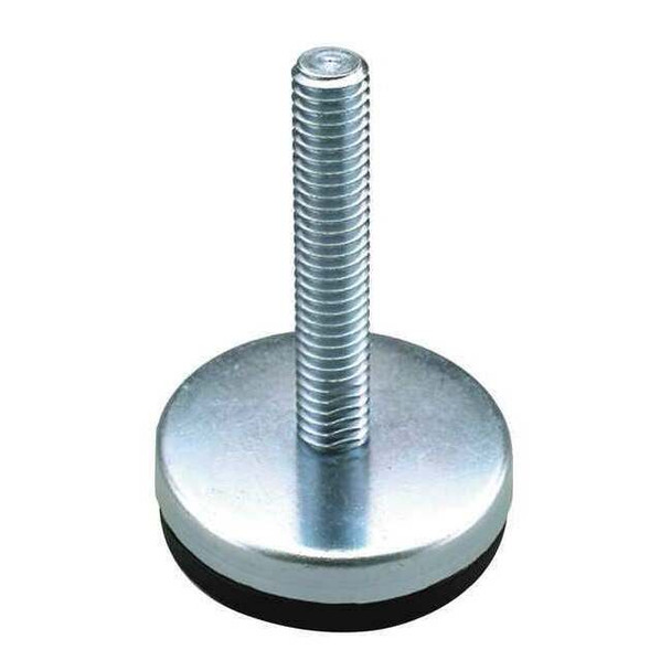 Level Mount, Fixed Stud, M10, 2-13/32 in., Bolt Length: 4 in